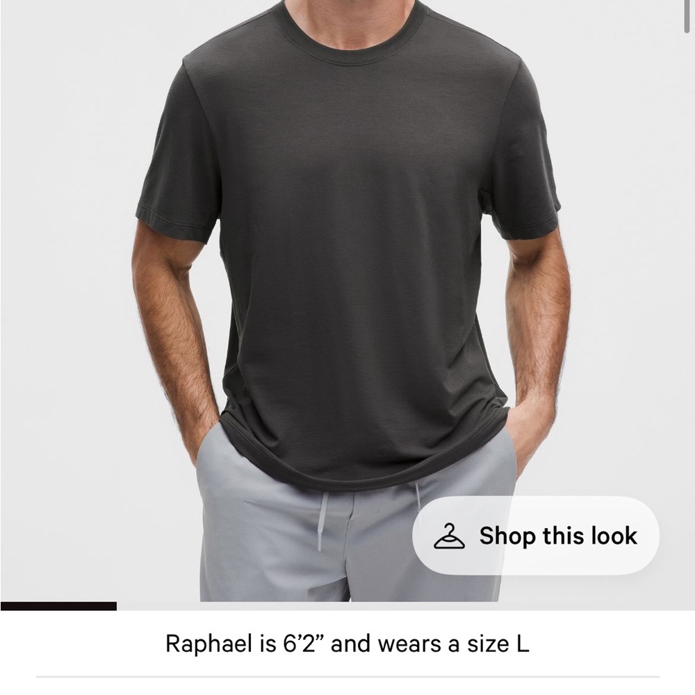 lululemon Mens Zeroed In T-shirt- Black